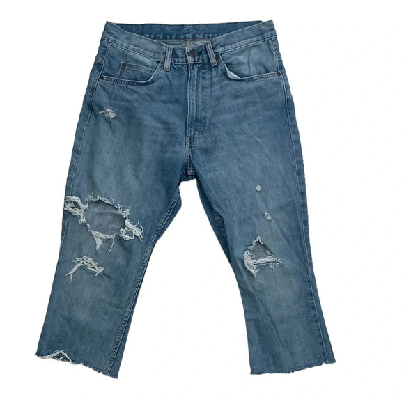 LEVI’S ORANGE TAG COTTON DISTRESSED JEANS SIZE 30 - Picture 7 of 7